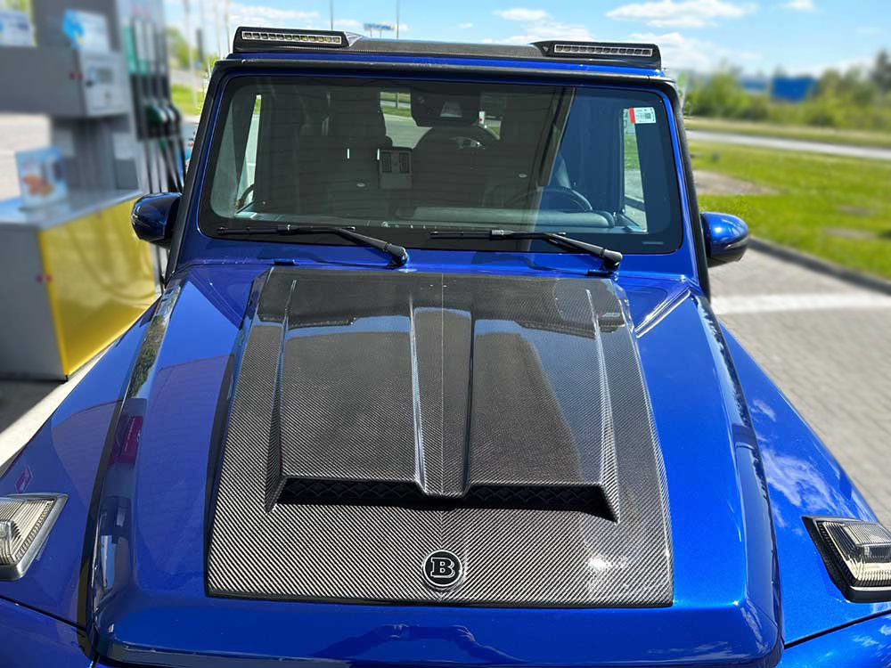 Carbon Brabus Hood Cover W463A Style for Mercedes-Benz W463 G-Wagon